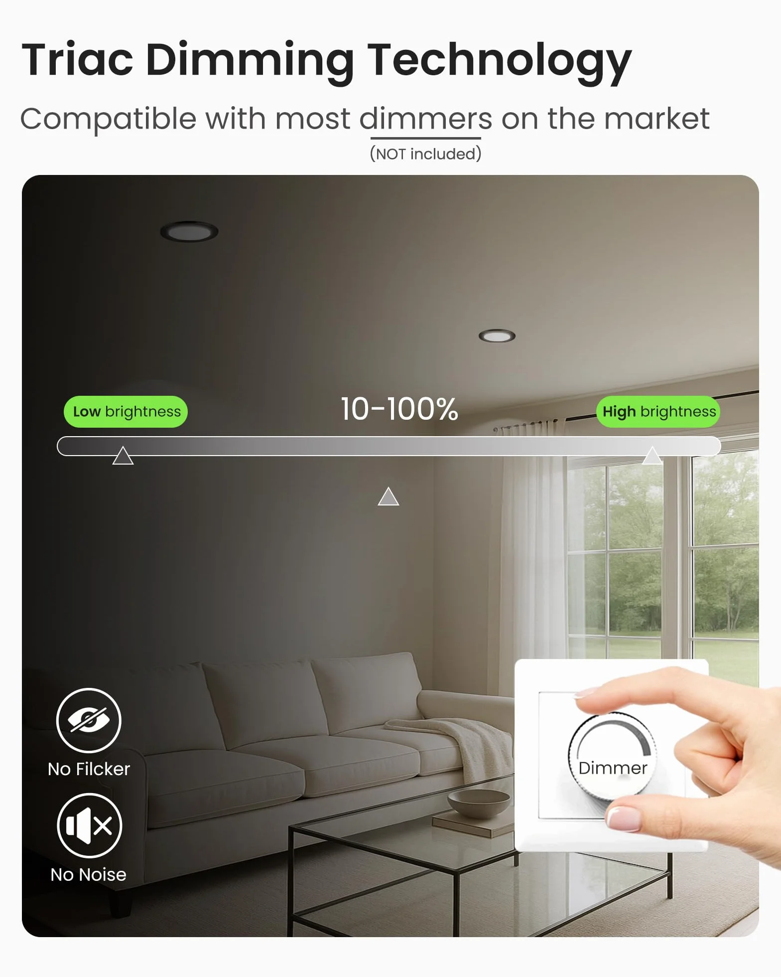 ALUSSO Wodoodporna IP65 Regulowana Oświetlenie LED Spot 230V 7W Sufitowe 3000K 4000K 6500K Okrągłe Czarny Opakowanie 6szt