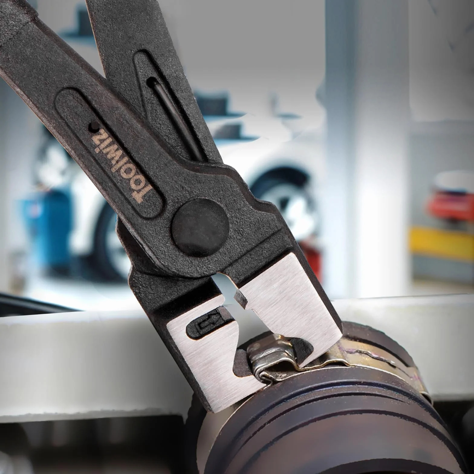 Toolwiz Szczypce do zacisków węży Clic Clic-R narzędzie do zacisków osłon przegubów homokinetycznych kołnierze sprężynowe chłodnic