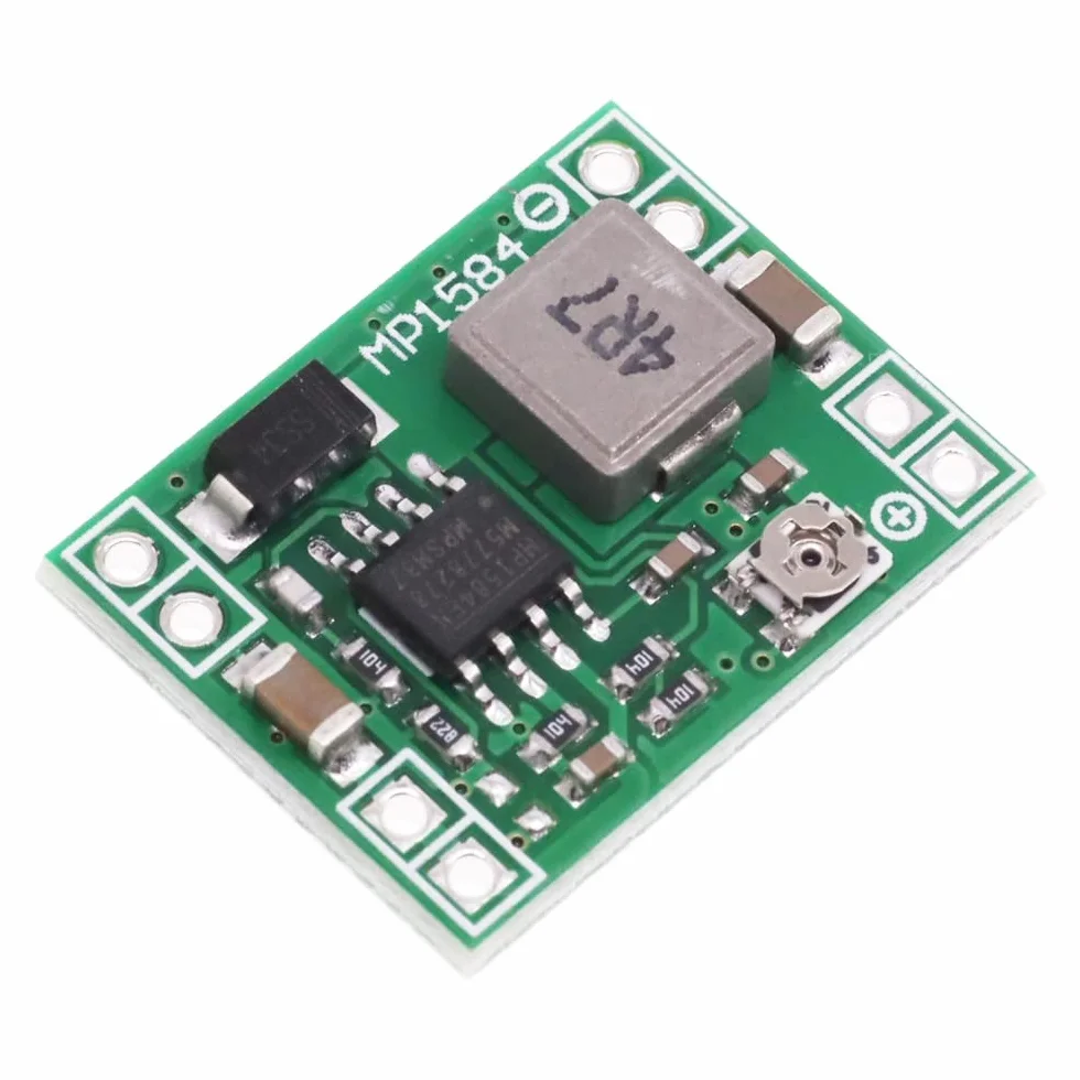 DollaTek MP1584EN DC-DC 3A Step-Down Adjustable Module Buck Converter 24V do 12V 9V 5V 3V