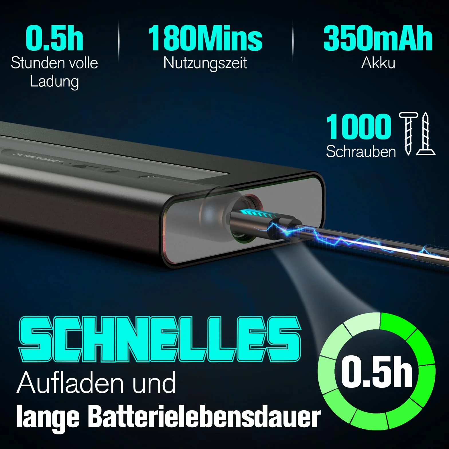 Mini śrubokręt elektryczny 52 w 1, precyzyjny śrubokręt akumulatorowy z ekranem OLED, LED, ładowanie USB-C