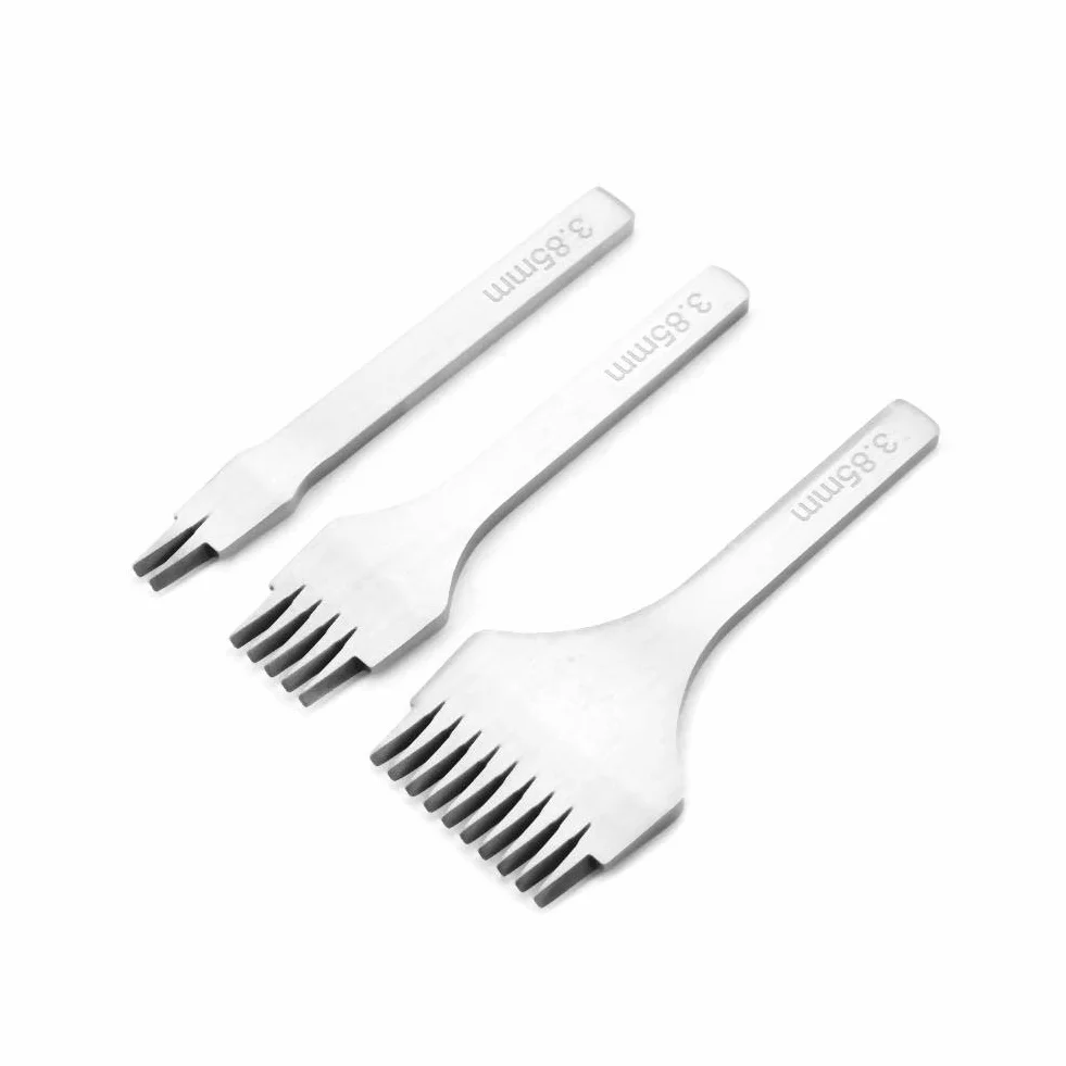 Narzędzie do dziurkowania skórzanych wyrobów stalowe białe 2,7 mm / 3,0 mm / 3,38 mm / 3,85 mm