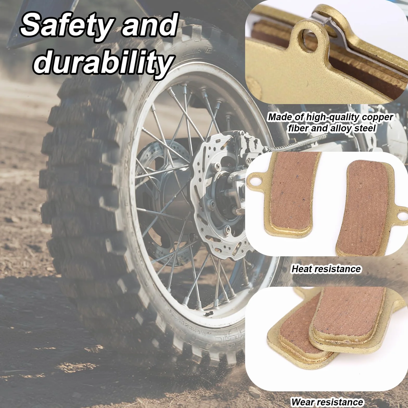 2szt Klocków Hamulcowych Tarczowych, Kompatybilne z Surron Light Bee X/S Segway X160 X260 Talaria Sting R MX3 MX4 Wytrzymały Przedni i Tylny Elektryczny Motocykl Terenowy Klocki Zamienne