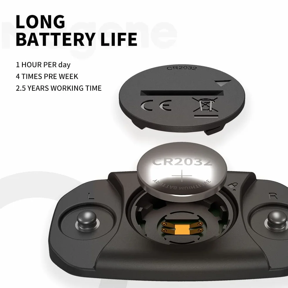 Magene HRM pulsometr, pas piersiowy, tracker fitness, IP67, wodoszczelny, obsługa Bluetooth 4.2 i ANT+, kompatybilny z Wahoo, Zwift, Strava, Elite HRV