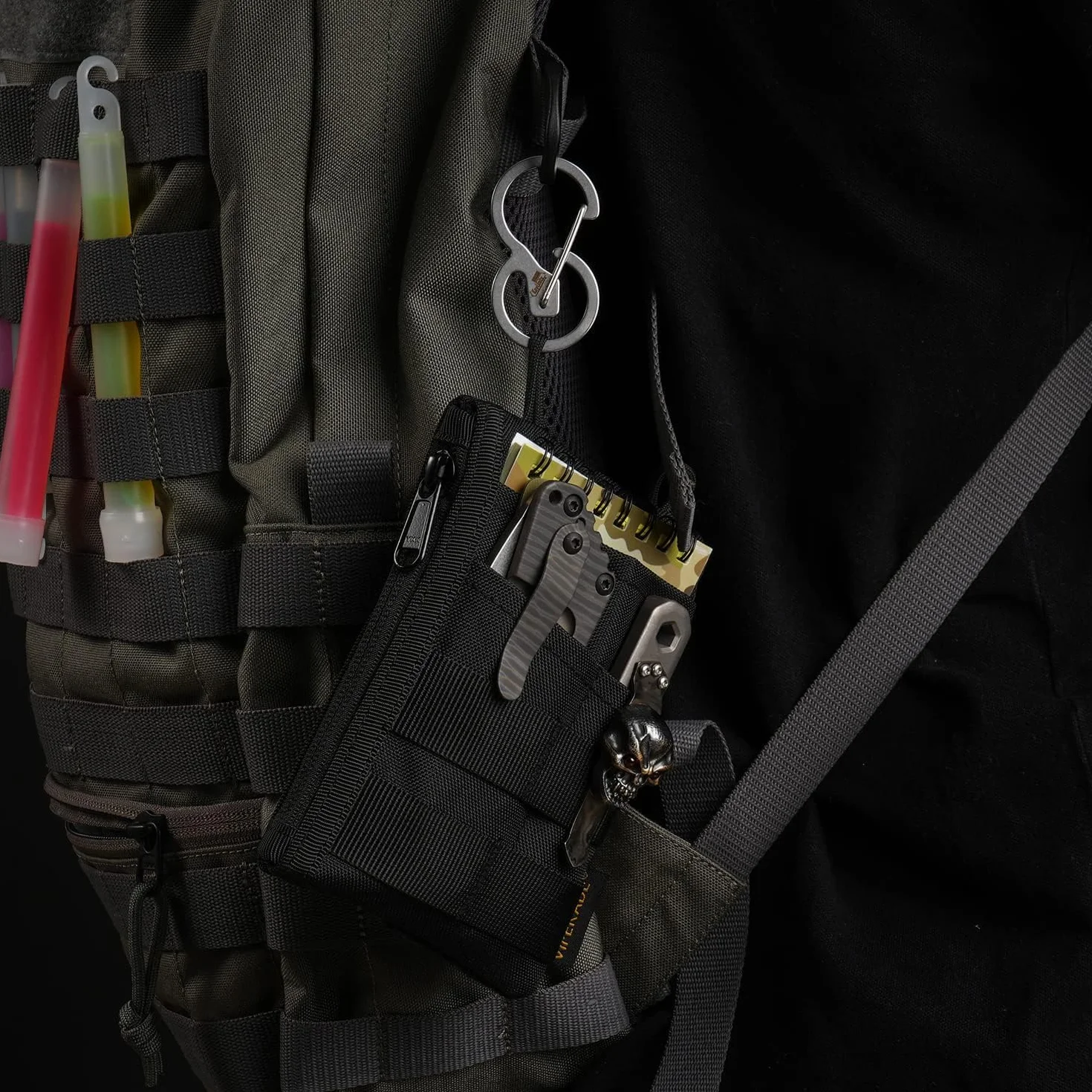 VIPERADE VE18 Mała torba EDC z 6 kieszeniami, organizer na narzędzia