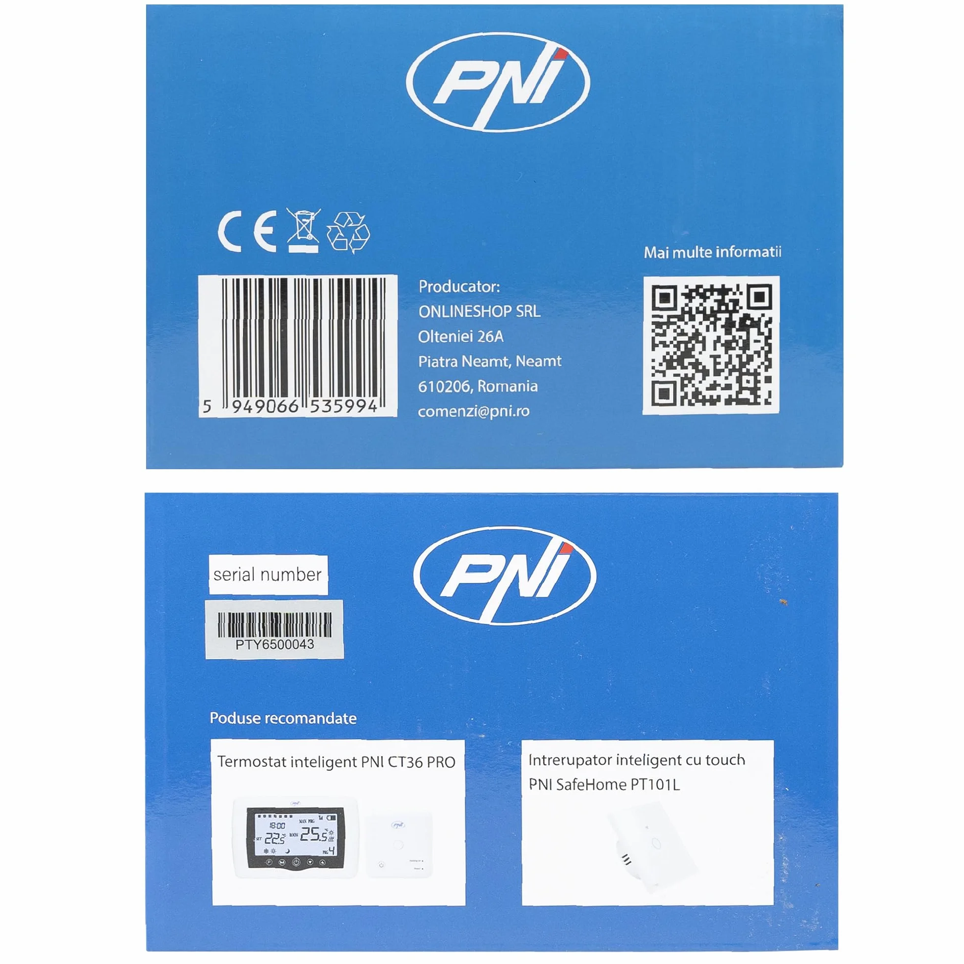Smart Lock PNI SafeHome PTY6526, odcisk palca, kod, tag, aplikacja Tuya Smart