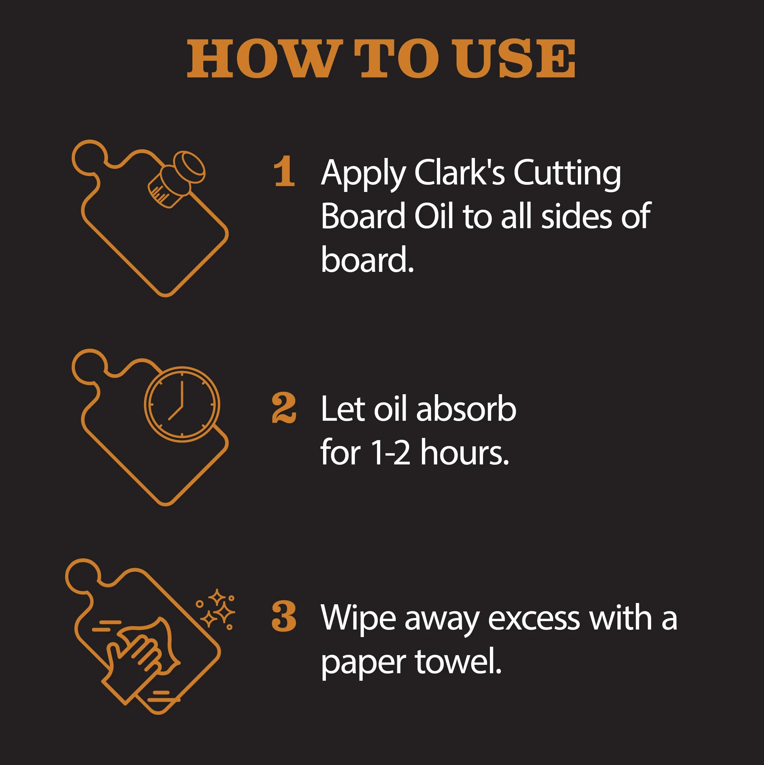 Butcher Block Oil (1 galon) firmy CLARK'S | Food Grade Cutting Board Mineral Oil & Conditioner | Chef - Woodworker - Restaurant Gallon Size