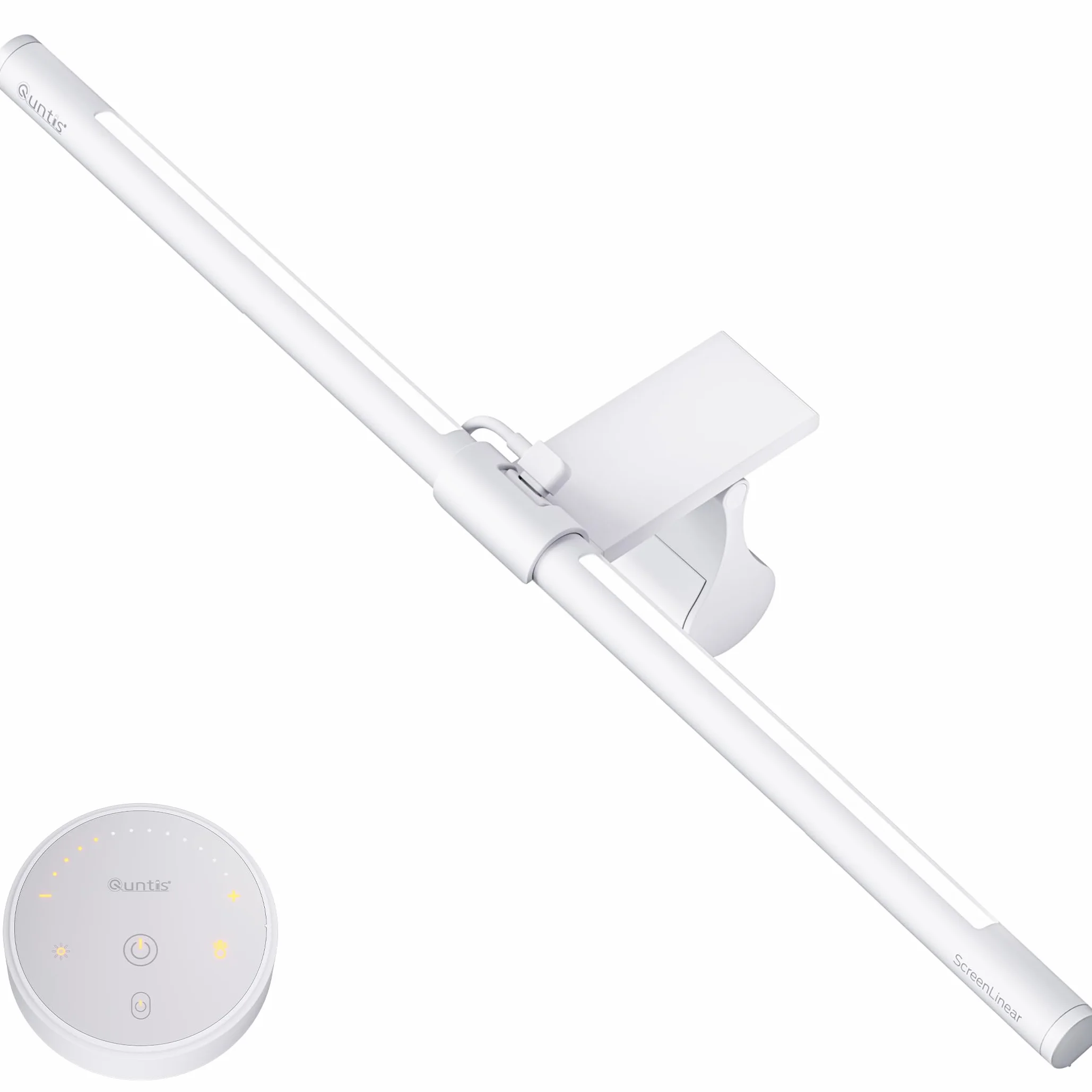 Quntis USB biała lampa do monitora 40 cm z pilotem, 72+40 LED, ochrona oczu