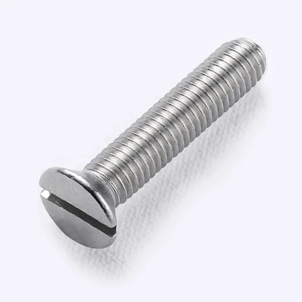 Śruby z łbem stożkowym ze stali nierdzewnej z rowkiem z łbem płaskim śruby maszynowe M5 × 30 mm, 20 szt