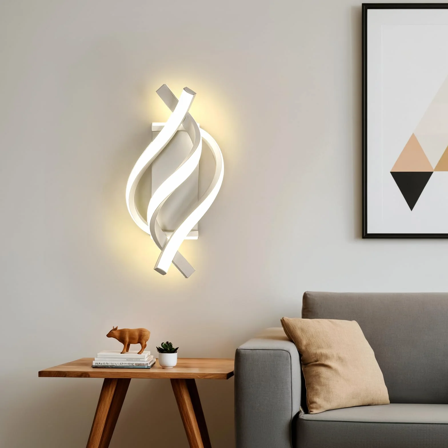 Comely Oprawa Ścienna LED 22W 2500LM 4500K Biała Akrylowa
