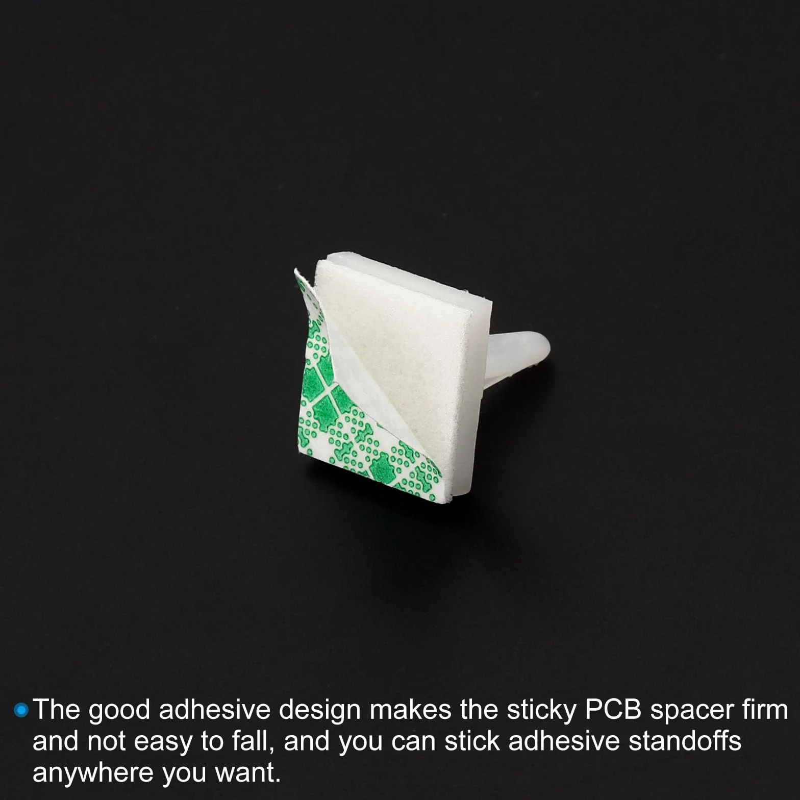 PATIKIL 40 sztuk samoprzylepnych podkładek dystansowych PCB, izolowane elementy dystansowe, wysokość podparcia, biały