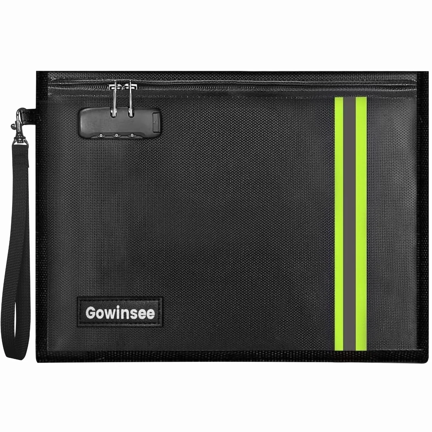 Ognioodporna wodoszczelna torba aktówka 38x28 cm na dokumenty A4/A5 z włókna szklanego