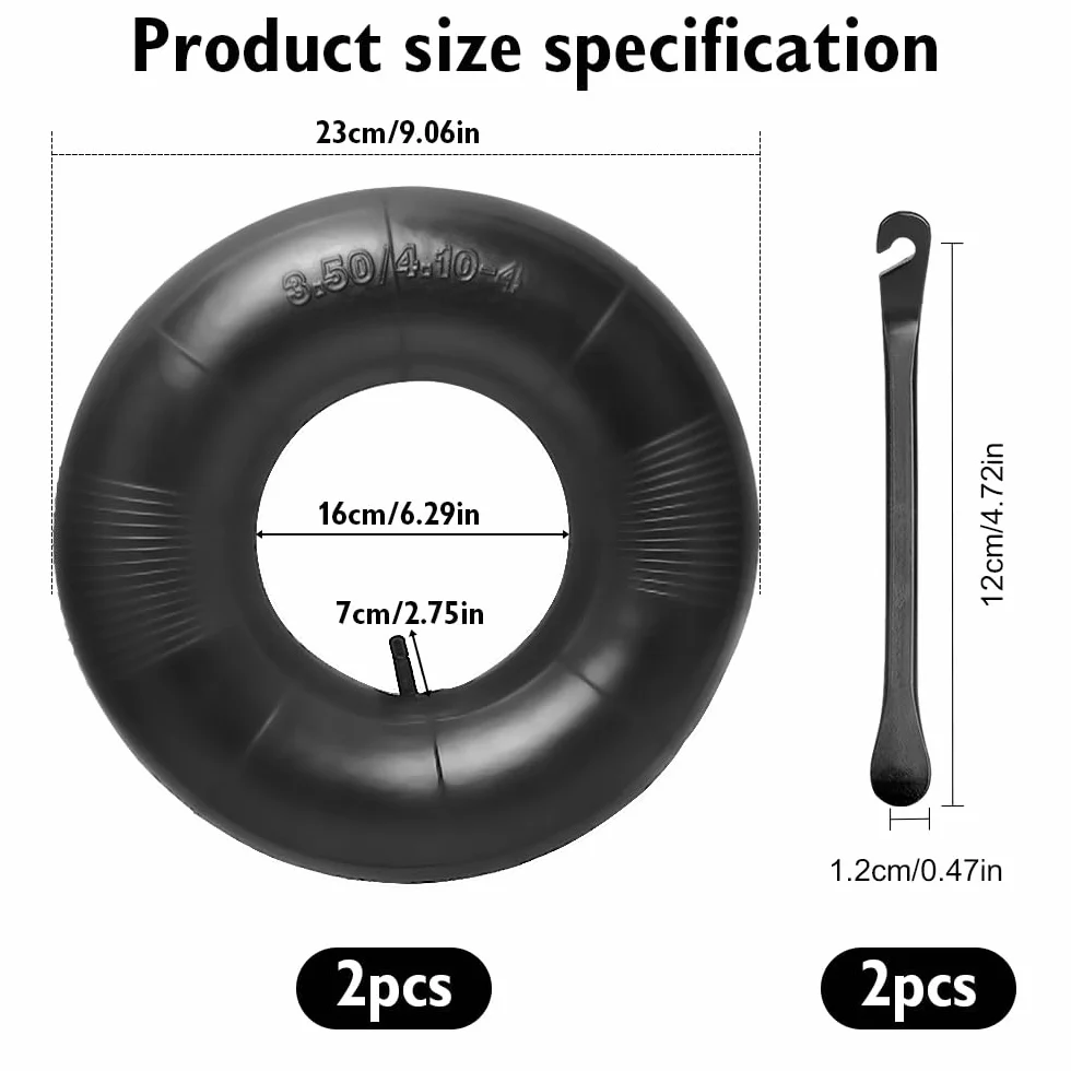 Wąż do taczki 15 x 6,00 – 6, zapasowy do koła pneumatycznego, 2 sztuki