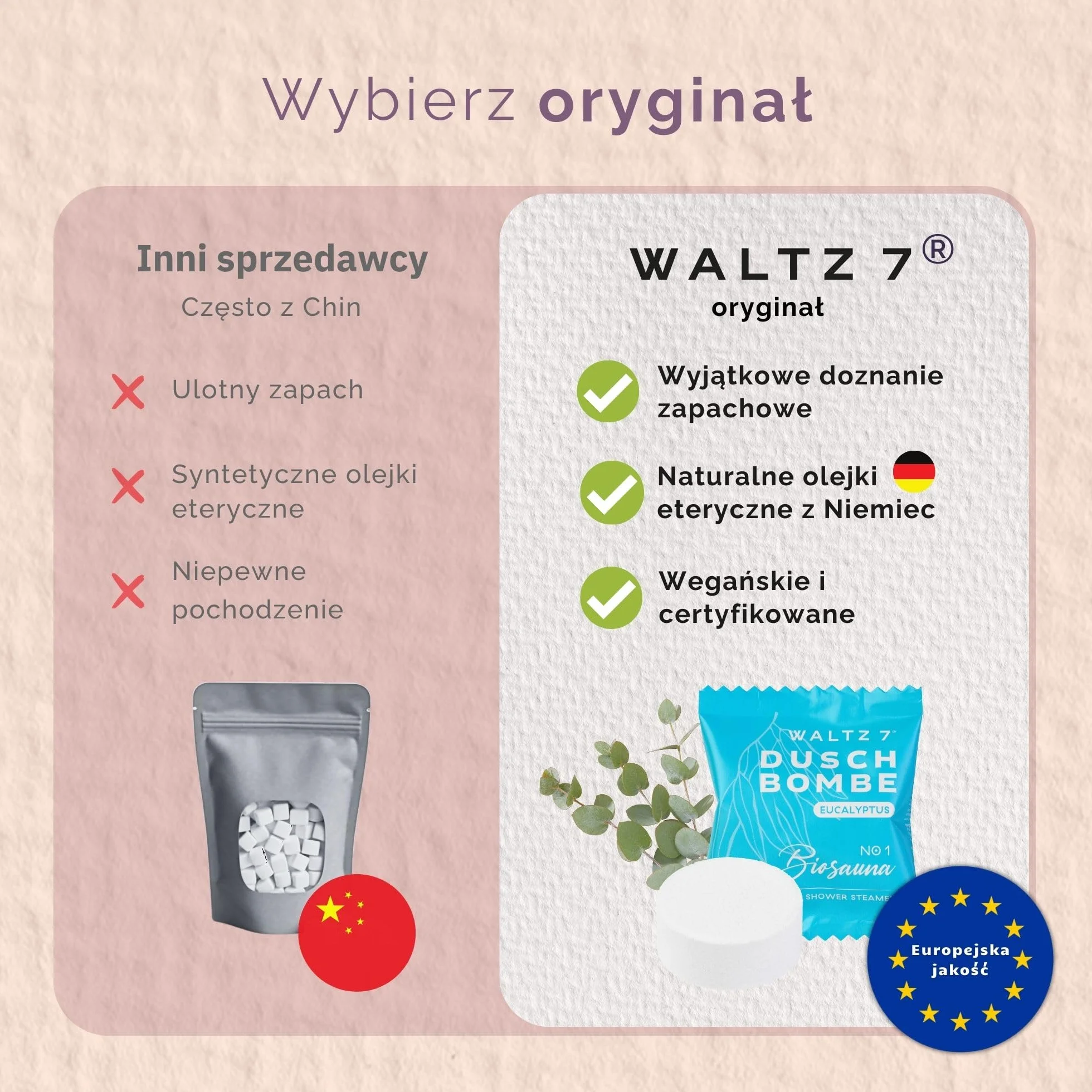 WALTZ 7 Oryginalny zestaw kul prysznicowych, 32 sztuk z 8 zapachami, Aromaterapia z naturalnymi olejkami eterycznymi, Prezent-podziękwoanie dla kobiet, Mamy, Prezent urodzinowy dla mężczyzny