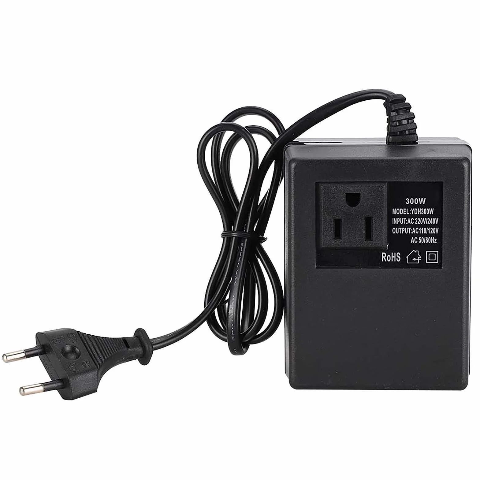 Transformator Mocy 300 W AC 220 V na 110 V Przetwornica Napięcia EU Wtyczka