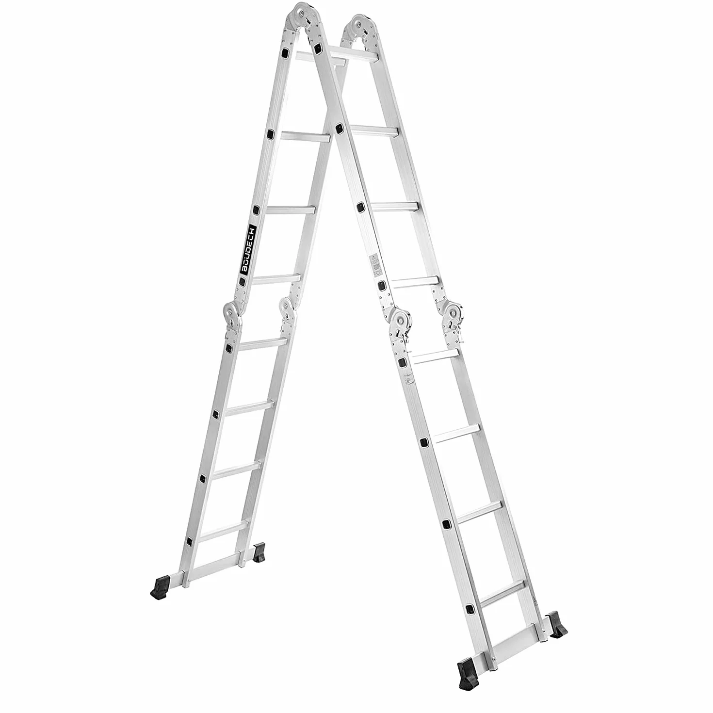 Boudech RIG-4x4 aluminiowa składana drabina z platformą rusztowania