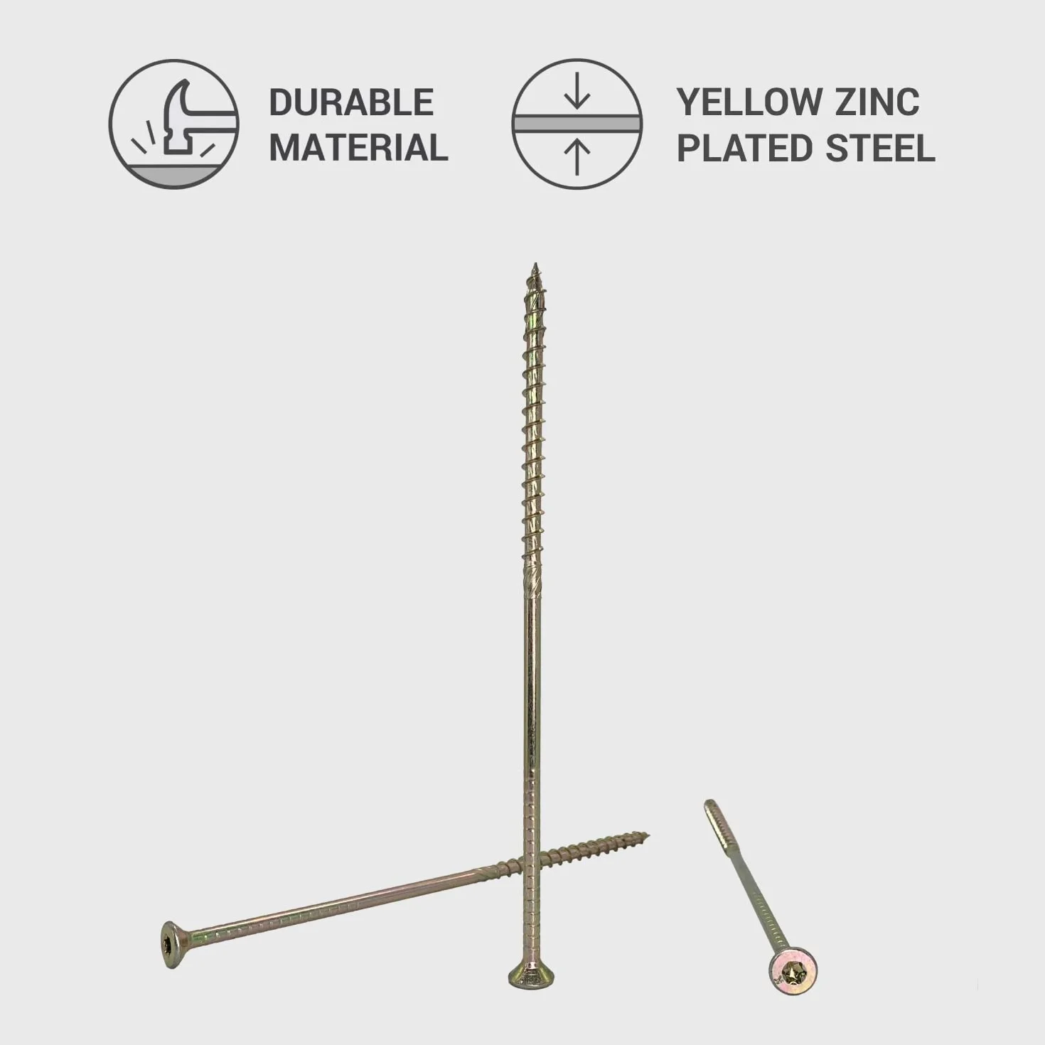 Wkręty do drewna 6,0 x 180 mm stal ocynkowana Torx 60 sztuk
