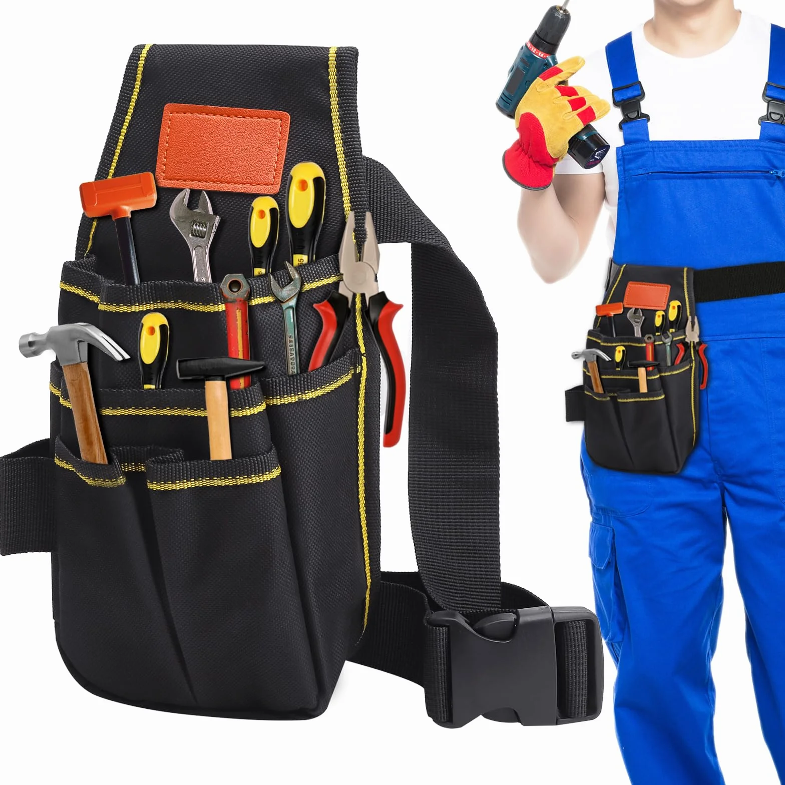 APOMOONS 600D Oxford torba na narzędzia organizer dla stolarzy elektryków
