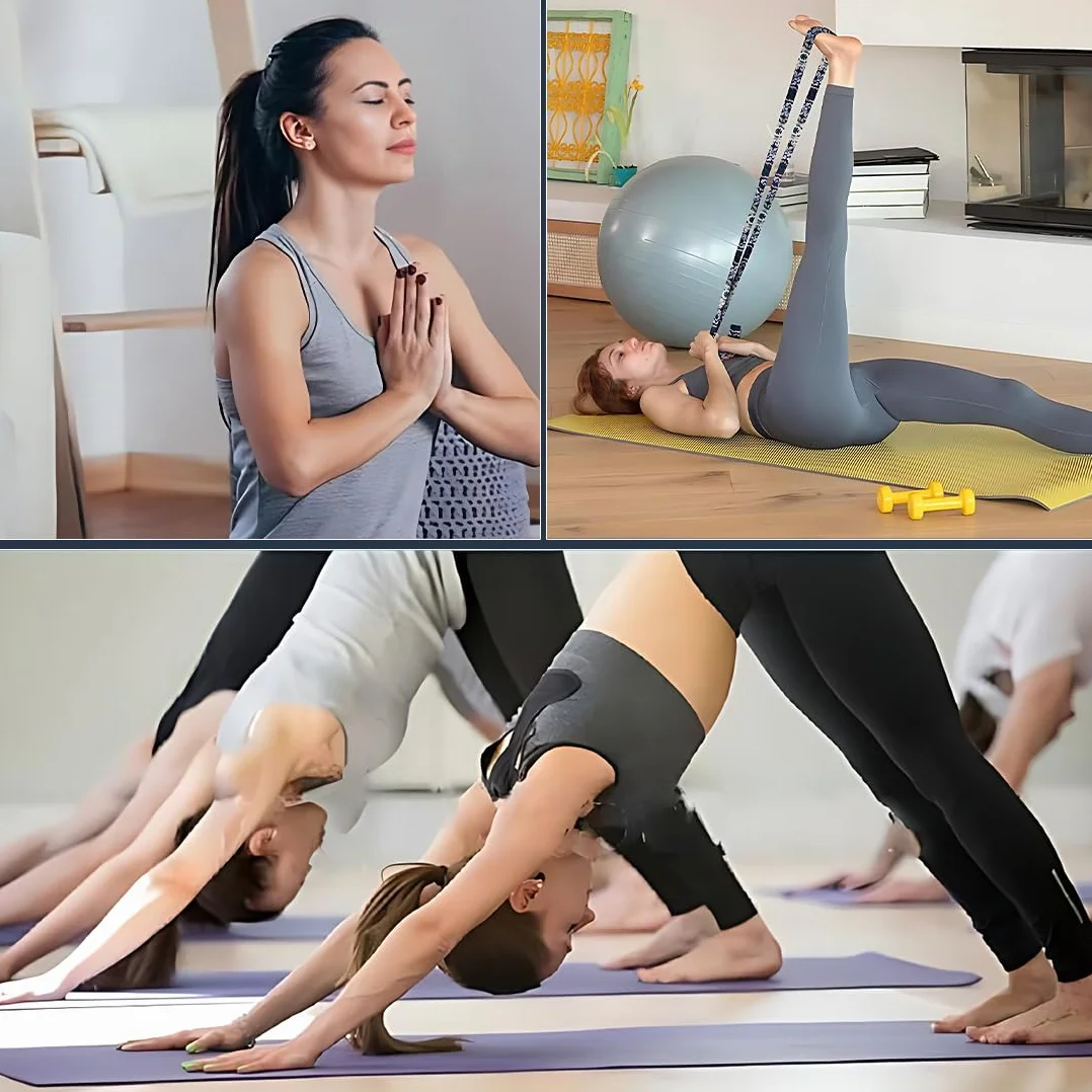 1 x pasek do jogi, pasek do jogi, regulowany pasek do przenoszenia maty do jogi, pilates, aerobik, mata do ćwiczeń sportowych