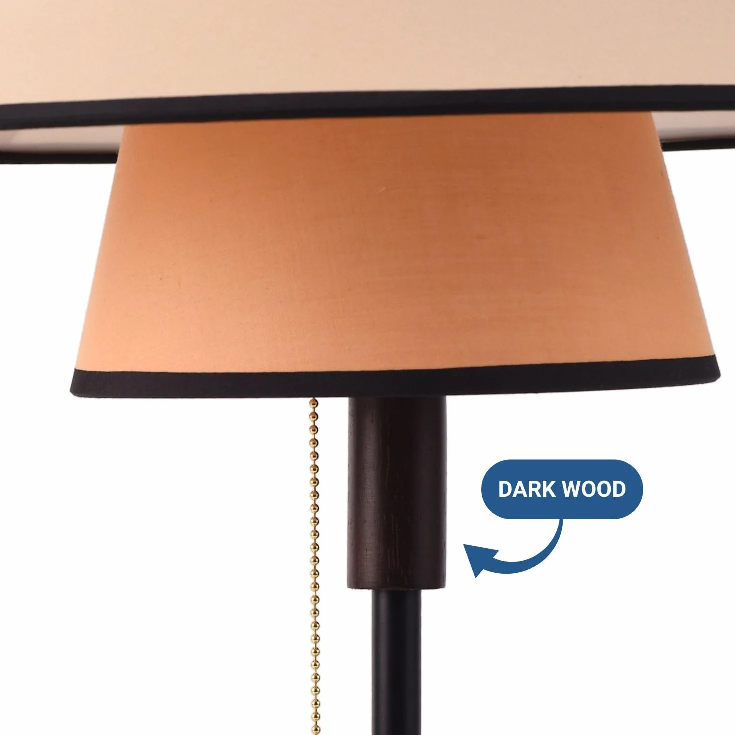 BARCELONA LED Lampa Podłogowa XXL CORA z Abażurem z Tkaniny Nowoczesna Retro-Industrialna