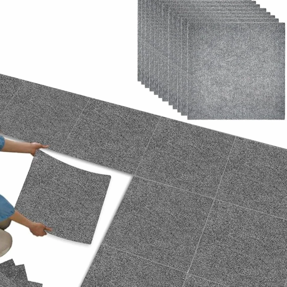 Samoprzylepne płytki dywanowe 30x30 cm antypoślizgowe zmywalne odporne na ścieranie