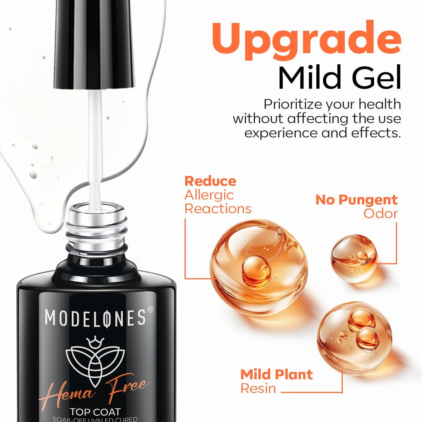 Modelones No Wipe Base und Top Coat Set 10 ml