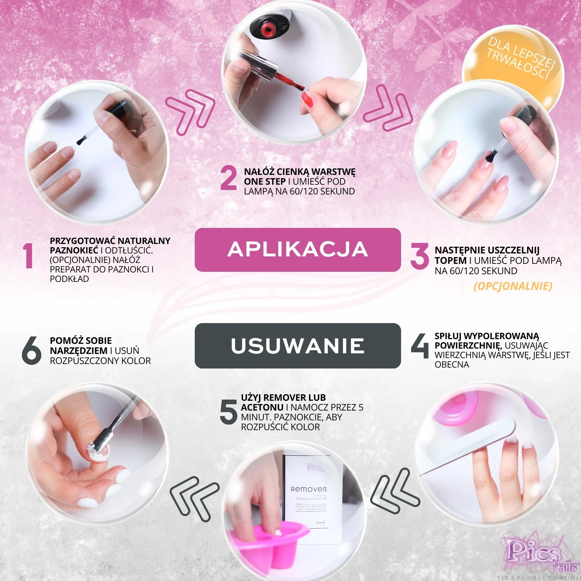 Lakier do paznokci One Step Gel Polish UV/LED 12 ml - Lakier żelowy - Natychmiastowy połysk paznokci z lub bez bazy i top coat (26. Nektar Brzoskwiniowy, 12 ml)