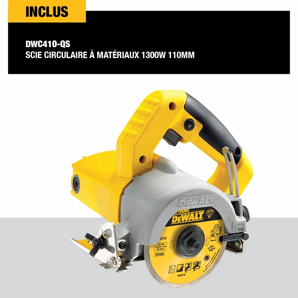 Dewalt DWC410-QS Piła do Płytek 1300 W 230 V 110 mm
