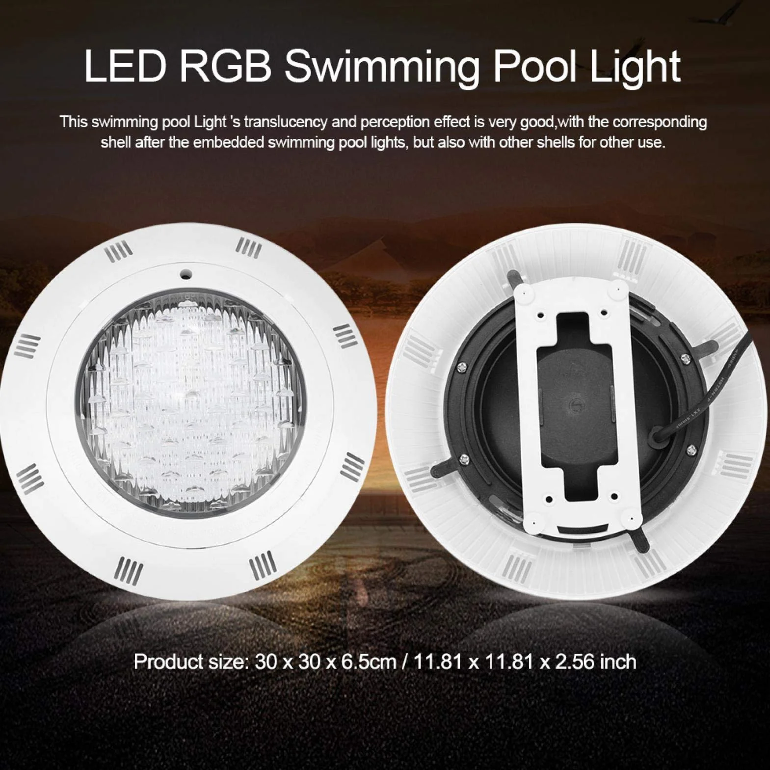 O?wietlenie Basenu LED RGB pond light 30w Wielokolorowe Podwodne Lampy z Pilotem, IP68 Wodoodporne, 300W, Kompatybilne ze ?wie?? i S?on? Wod? luz para alberca Luci per laghetto