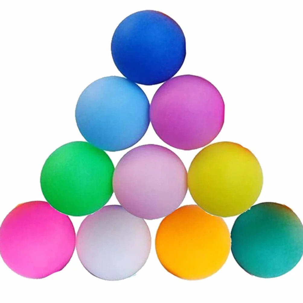 Standardowe piłki do ping-ponga 40 mm Grind wielokrotnego użytku plastikowa piłka do tenisa stołowego kolorowe piłki do ping-ponga losowy kolor 12 szt