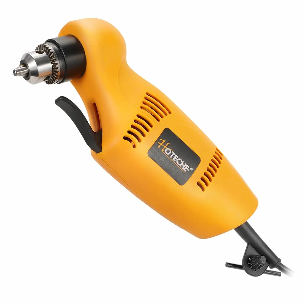 Hoteche Wiertarka kątowa 450 W 220-240 V 0-1400 obr./min uchwyt 10 mm regulator prędkości