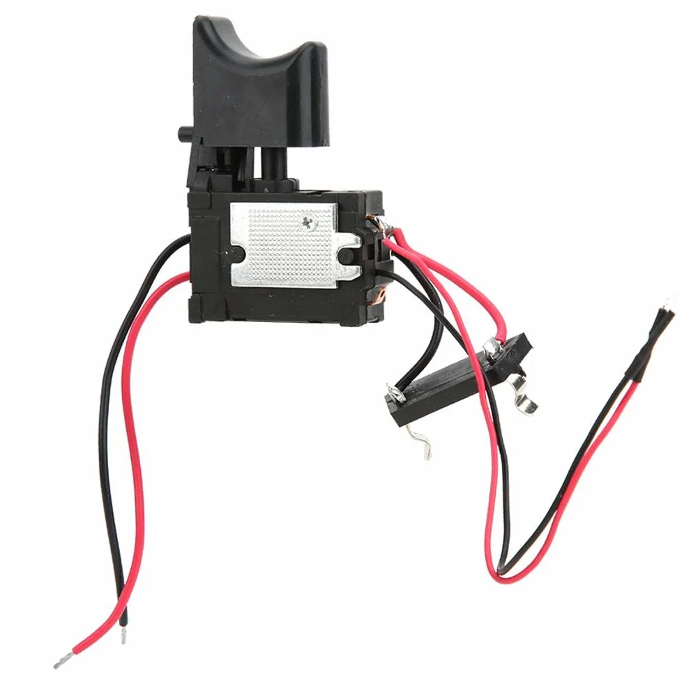 Shanbor Drill Trigger Switch 7,2 V - 24 V bateria litowa Cordless Drill Speed Control przełącznik wyzwalacza z małym światłem