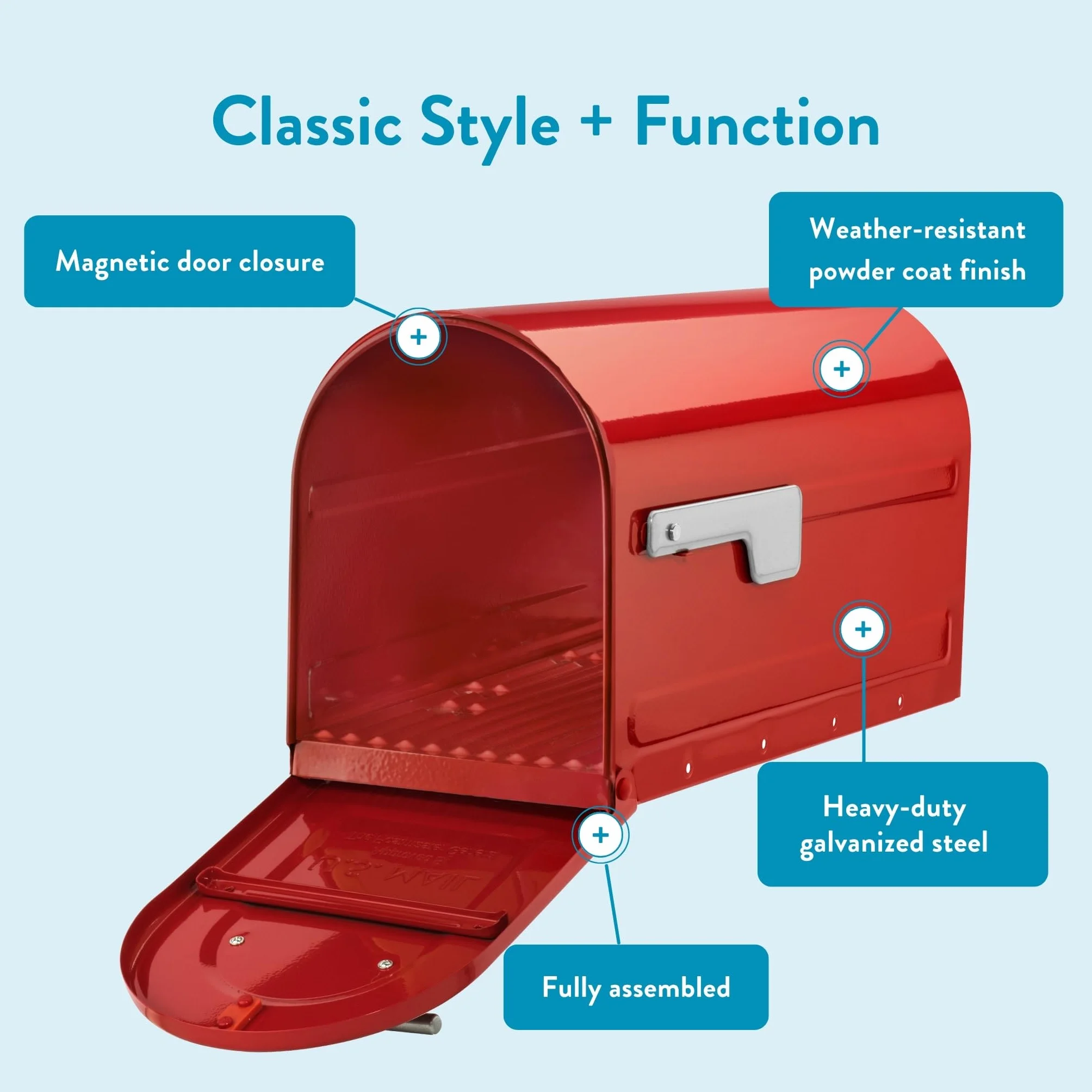 Architectural Mailboxes 7900-7R-SR Boulder czerwona