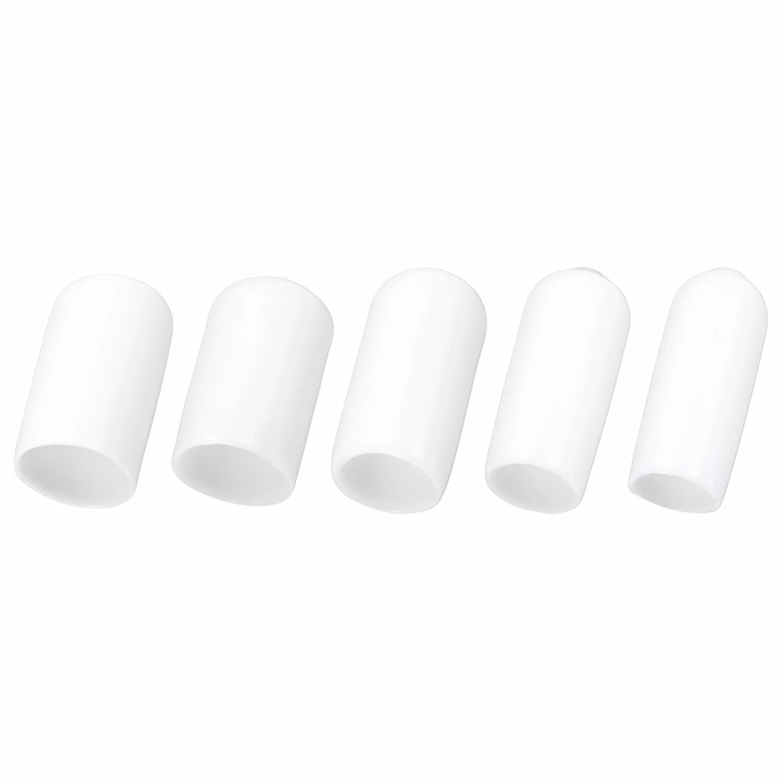 QUARKZMAN 50 szt. okrągłych zatyczek gumowych 6 mm 7mm 8mm 9mm 10 mm białe śruby z gwintem