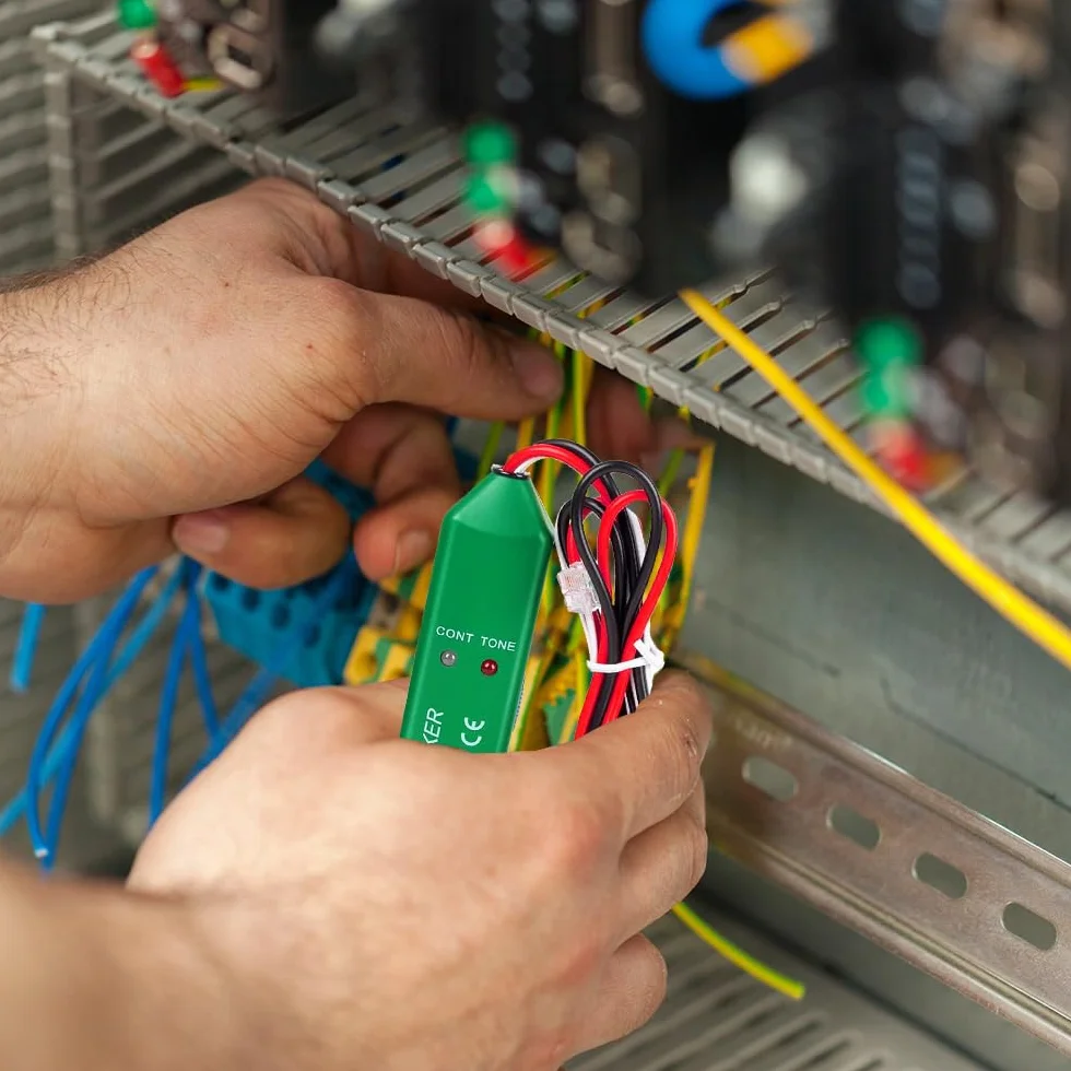 Cable Tracker, urządzenie do wykrywania pęknięć kabli, robot koszący, tester obwodów, lokalizator kabli, wyszukiwarka przewodów, tracker linii telefonicznej, do konserwacji sieci, ciągłości obwodu