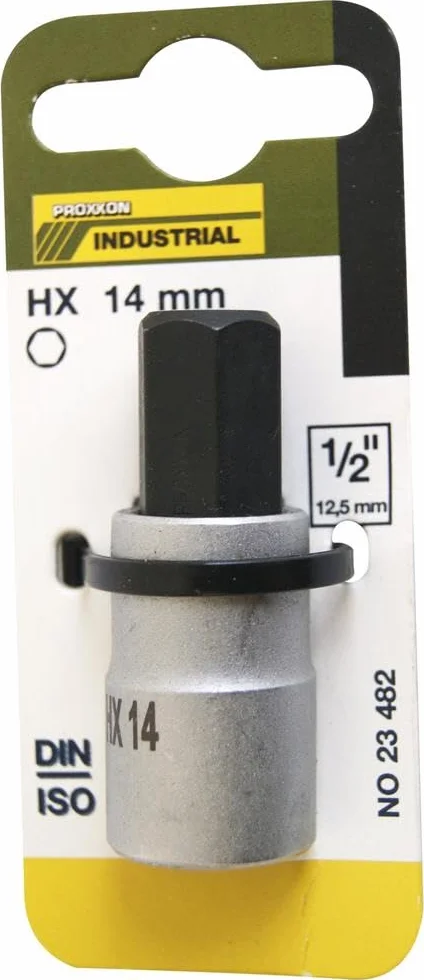Proxxon 23482 nasadka sześciokątna 14 mm HX14 napęd 12,5 mm (1/2") długość 55 mm