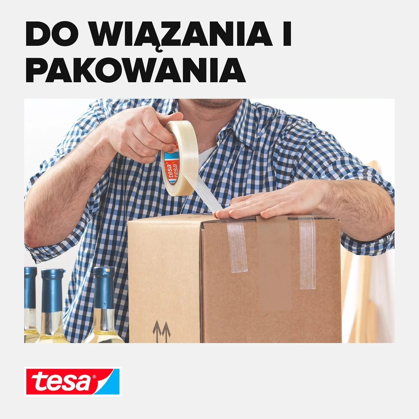 Tesa Ultra Resistant Taśma Filamentowa 50 m x 50 mm Przezroczysty