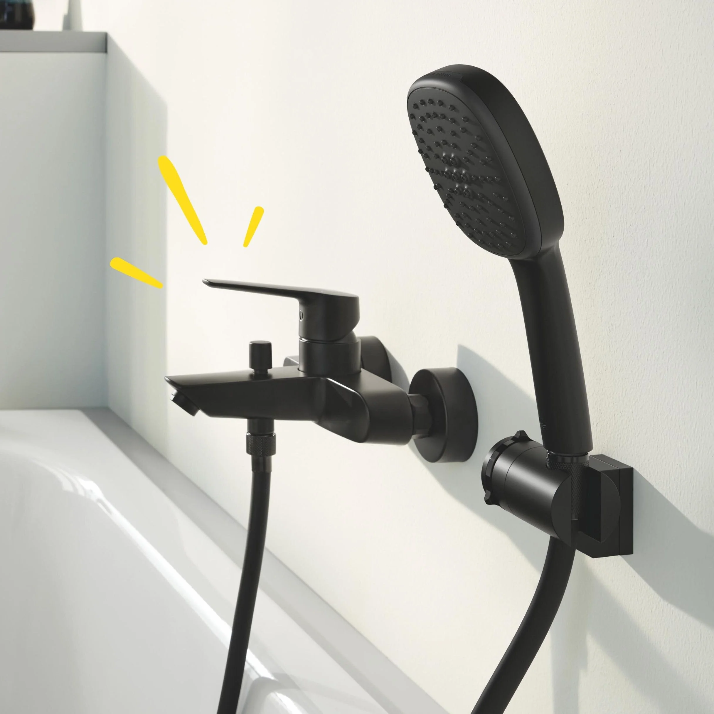GROHE Start bateria wannowa jednoręczna matowa czerń 322782432