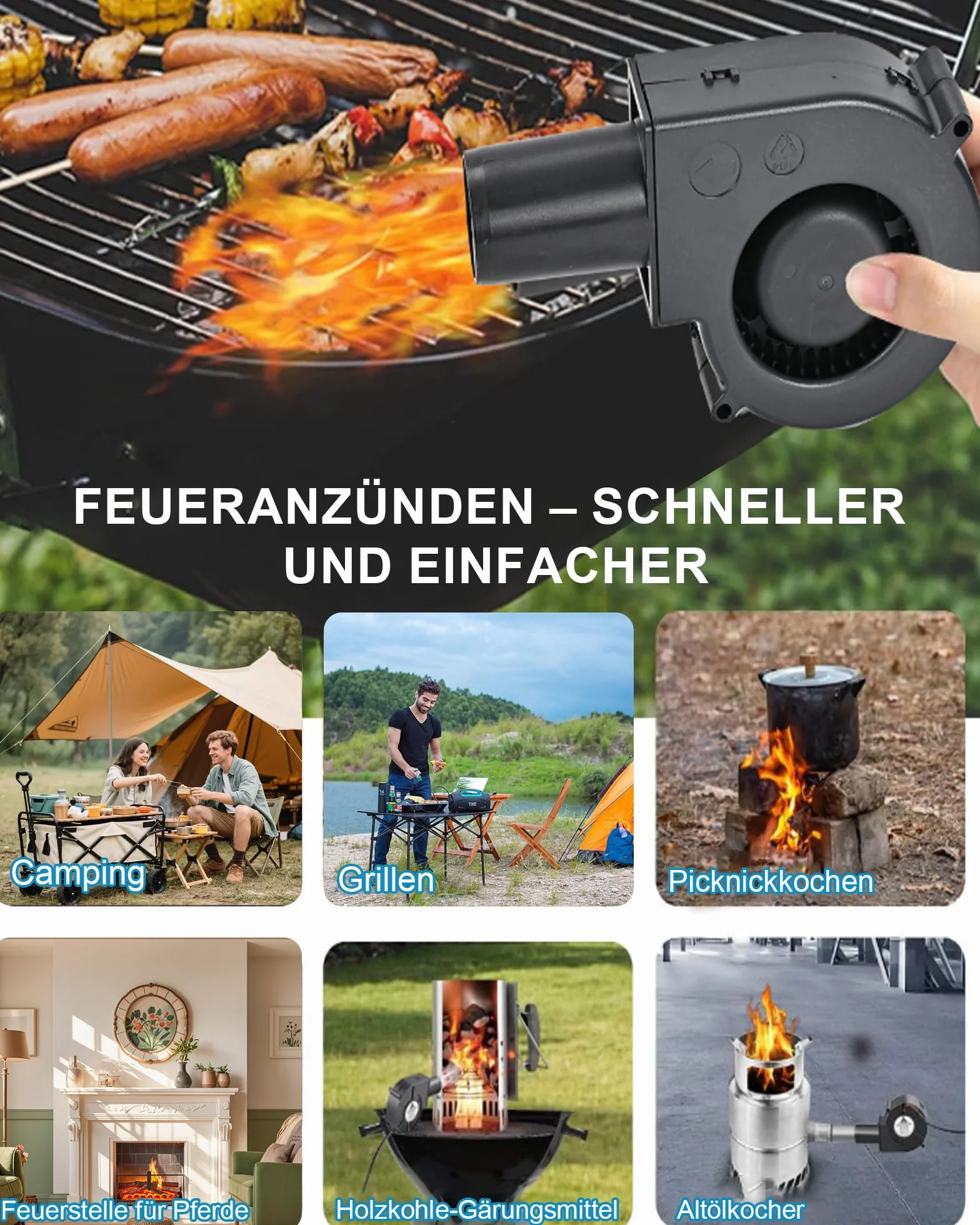 Regulowany wentylator promieniowy 12 V bezszczotkowy 230 V podwójne łożyska kulkowe do BBQ chłodzenia wentylacji