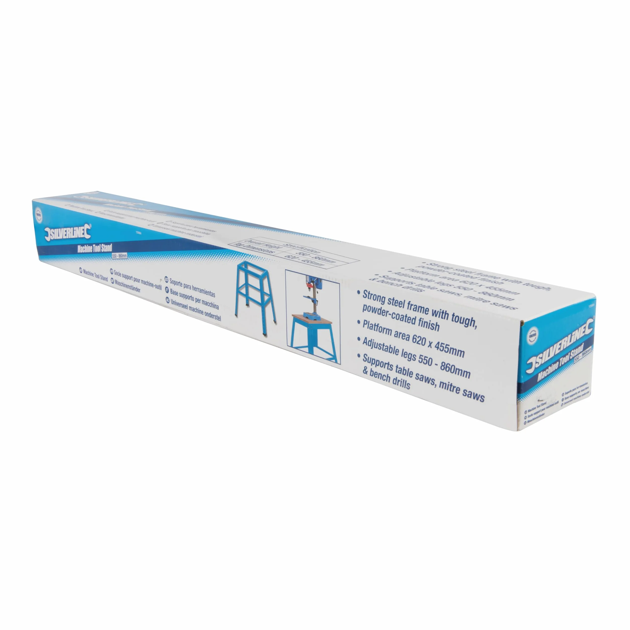 Silverline Stojak na narzędzia 550-860 mm niebieski