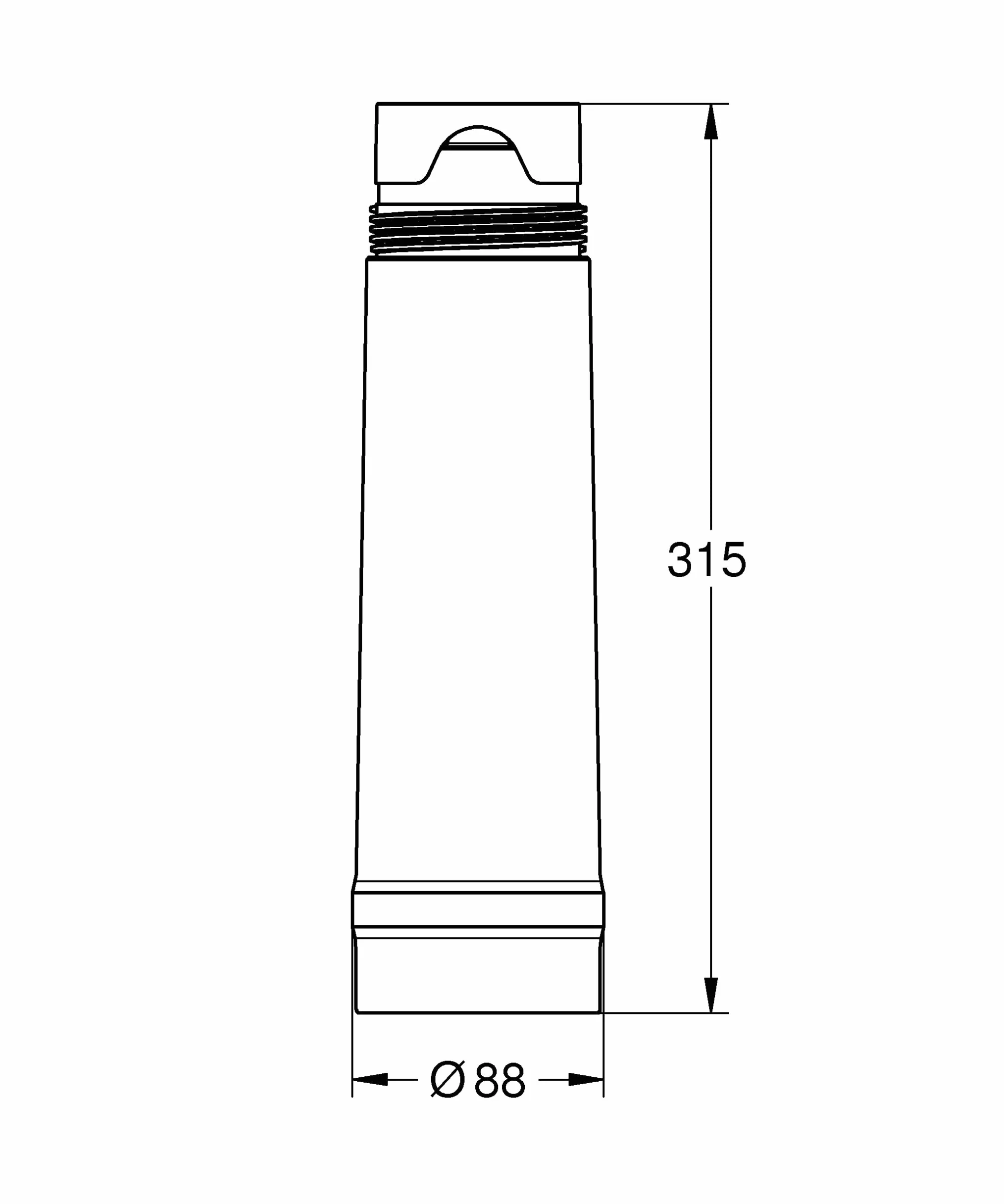 Grohe Filtr Niebieski Biały 315 x 88 mm