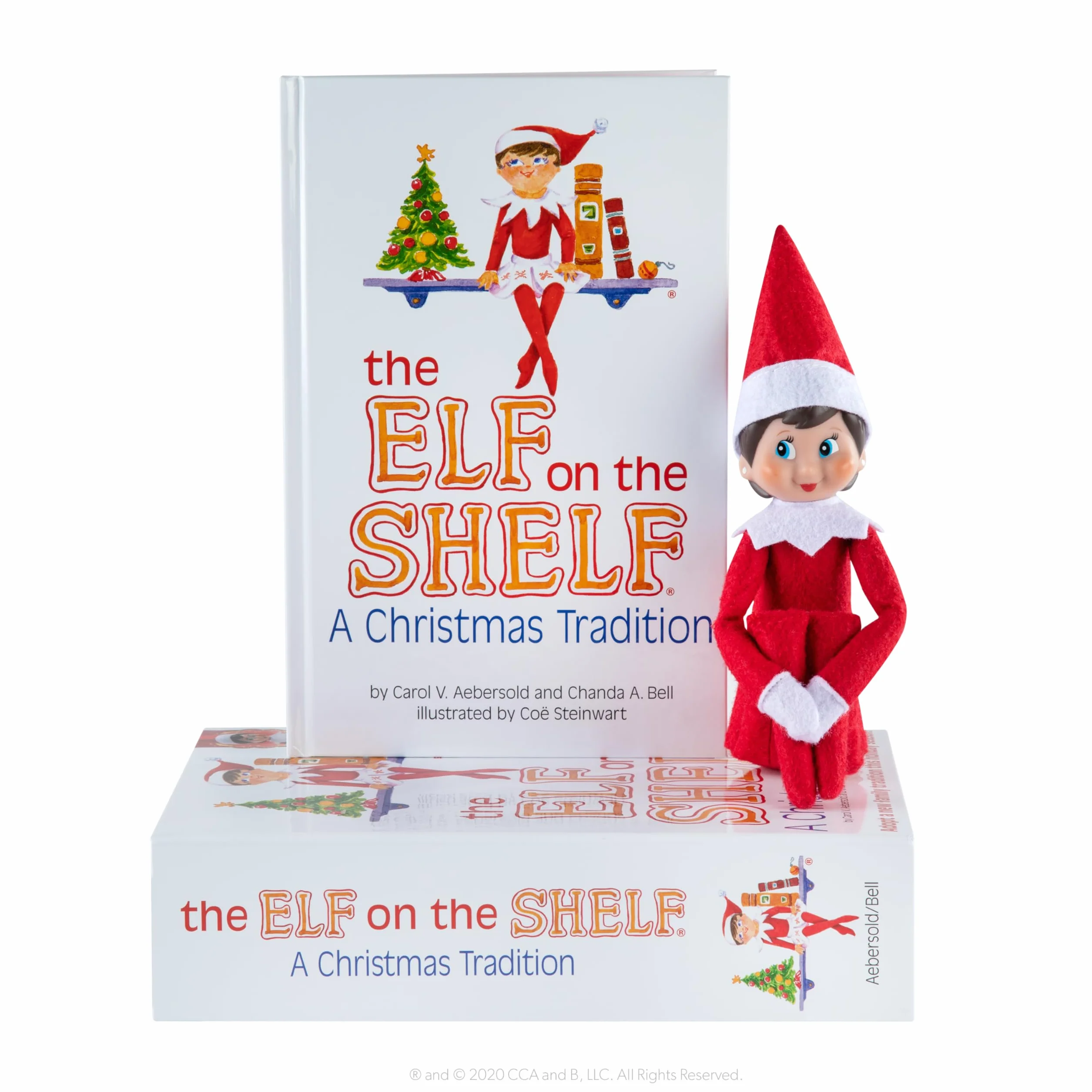 HonLena The Elf on the Shelf lampa dziewczęca czerwona biała