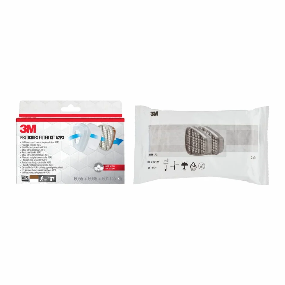 3M Zestaw filtrów do masek serii 6000, 6003BC1, A2P3, 2x6055 A2 + 2x5935 P3 + 2x uchwyt 501