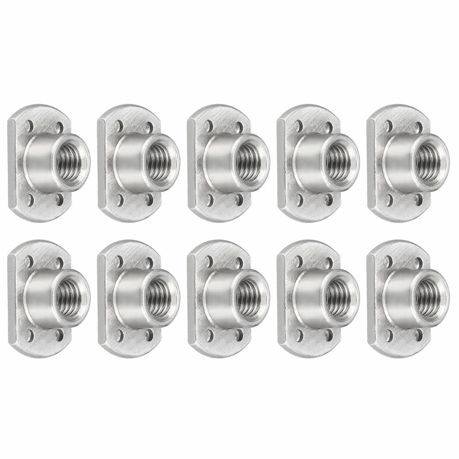 METALLIXITY Nakrętki do spawania punktowego M10 x 1,25 mm 10 sztuk podwójna nakrętka mocująca ze stali węglowej