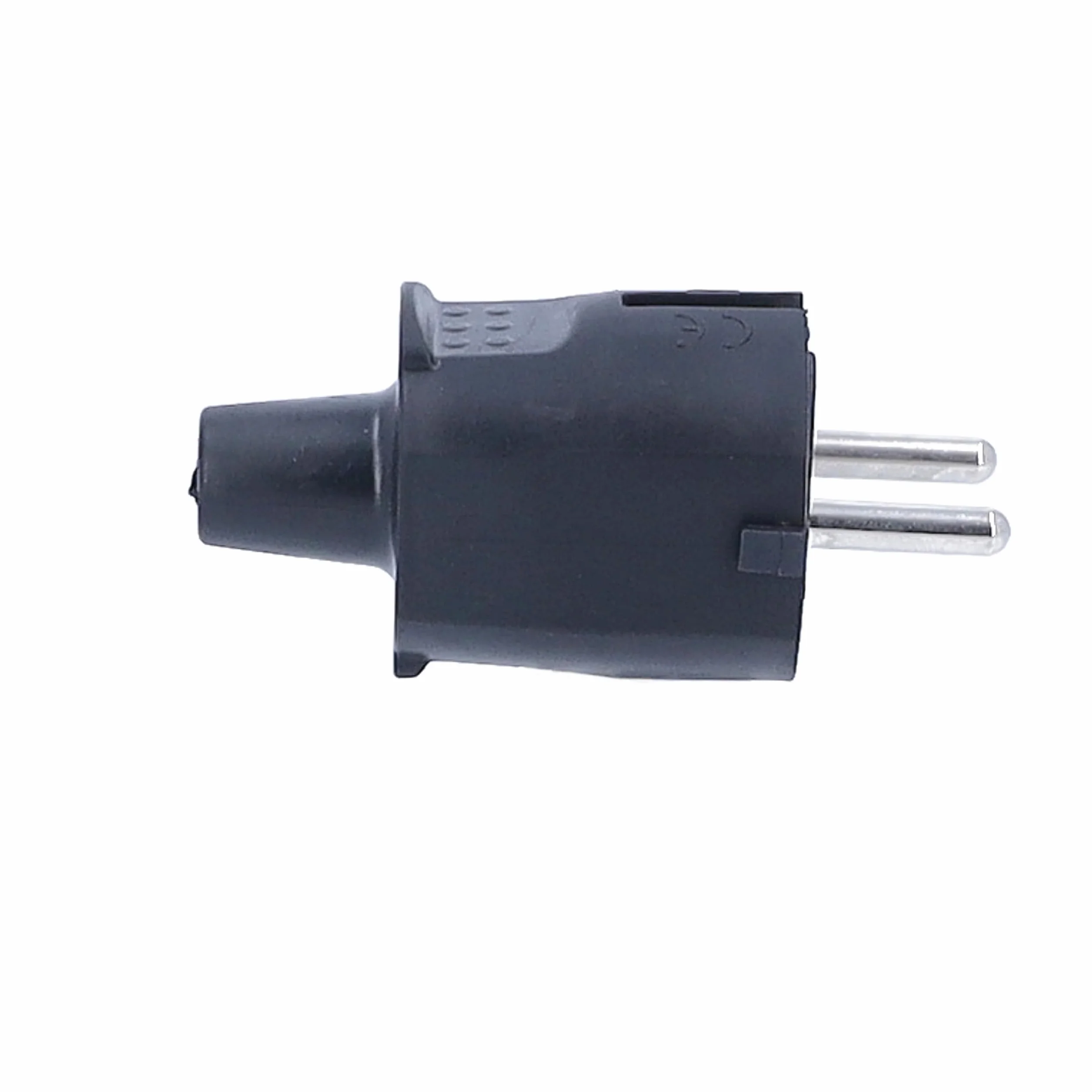 as - Schwabe 62222 PVC Wtyki/Złączki z Podwójnym Systemem Styku Bezpieczeństwa 230 V/16 A Czarny