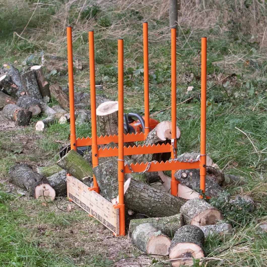 Forest Master BLS-3H Koźlik do Drewna, Udźwig 250 kg, Składany, Potrójne Samozaciskowe Łańcuchy