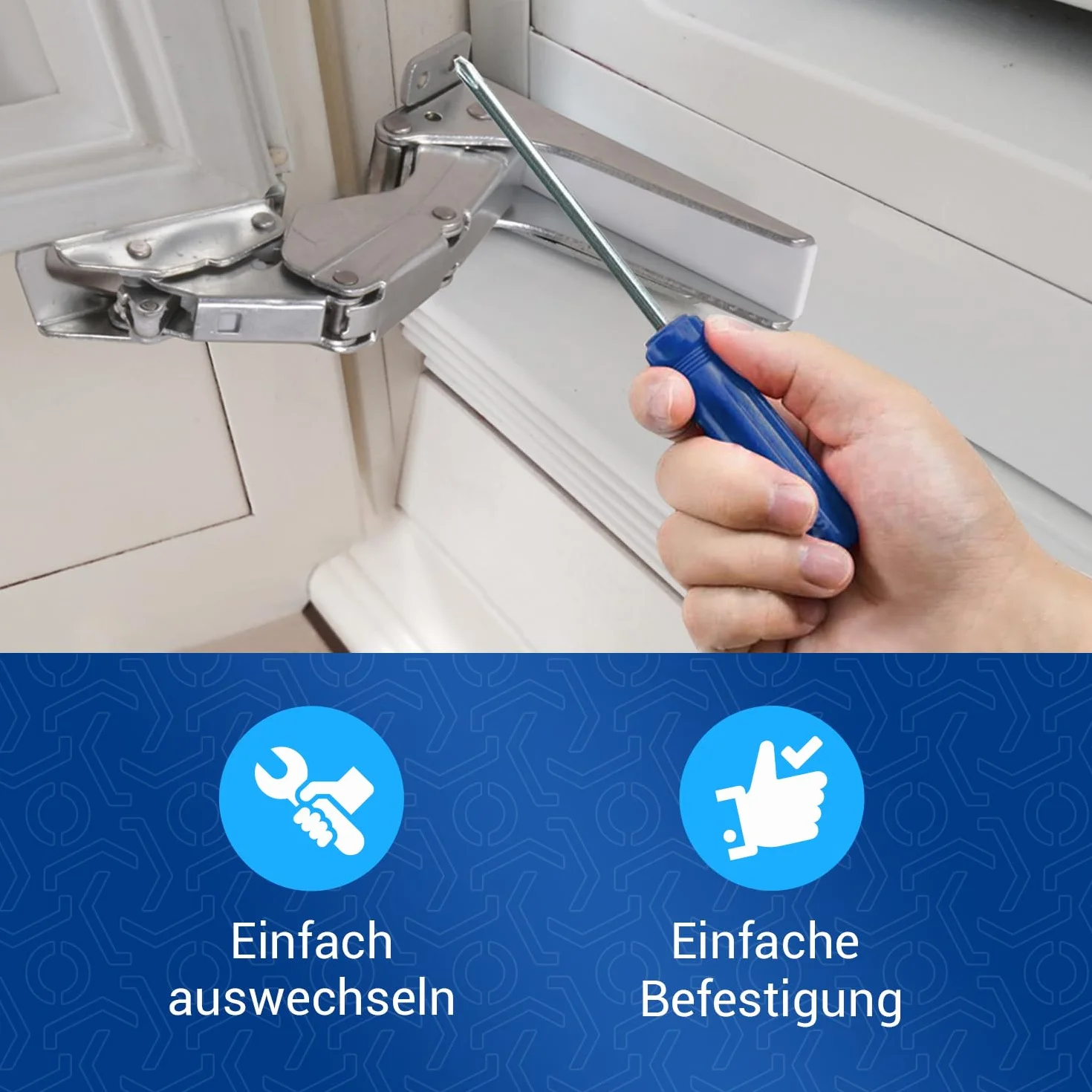 VIOKS Zawias do drzwi lodówki 2 x zestaw zamienników Bosch 00481147 do zabudowy Siemens Neff