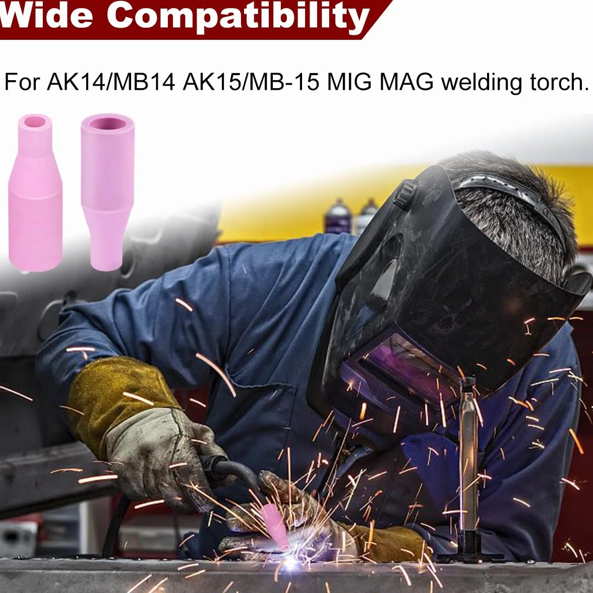 MIG 15AK 14AK zestaw ceramicznych dysz do palnika spawalniczego gazowa końcówka osłona