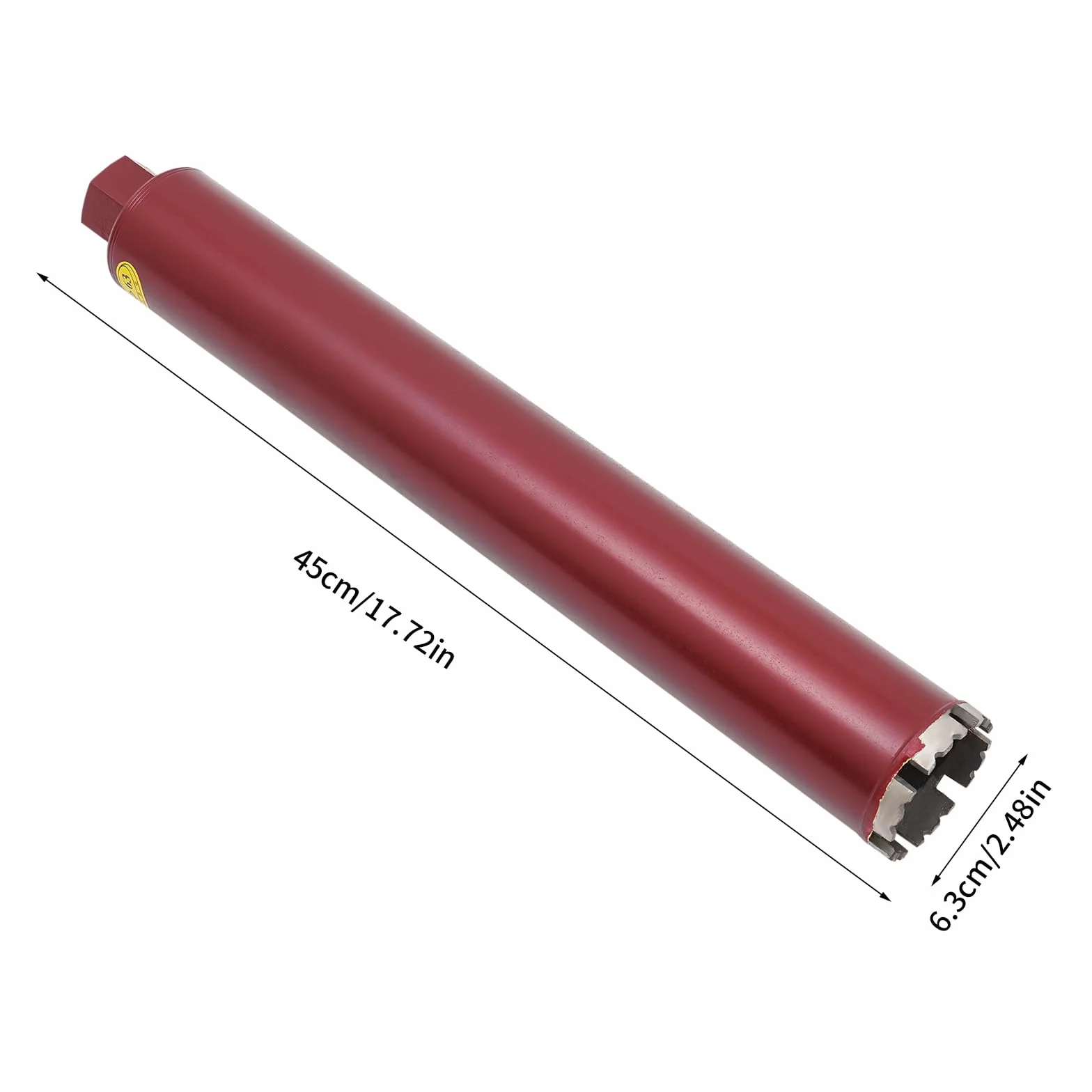 Diamentowa koronka wiertnicza 450 mm długość użytkowa 410 mm głębokość wiercenia 4 mm grubość ścianki