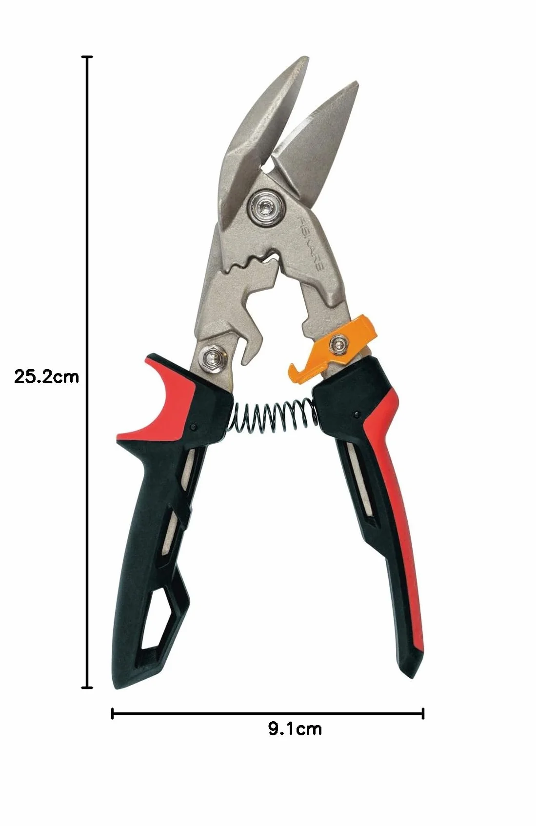 Fiskars Nożyce do cięcia blachy PowerGear 252 cm stal ulepszana cieplnie