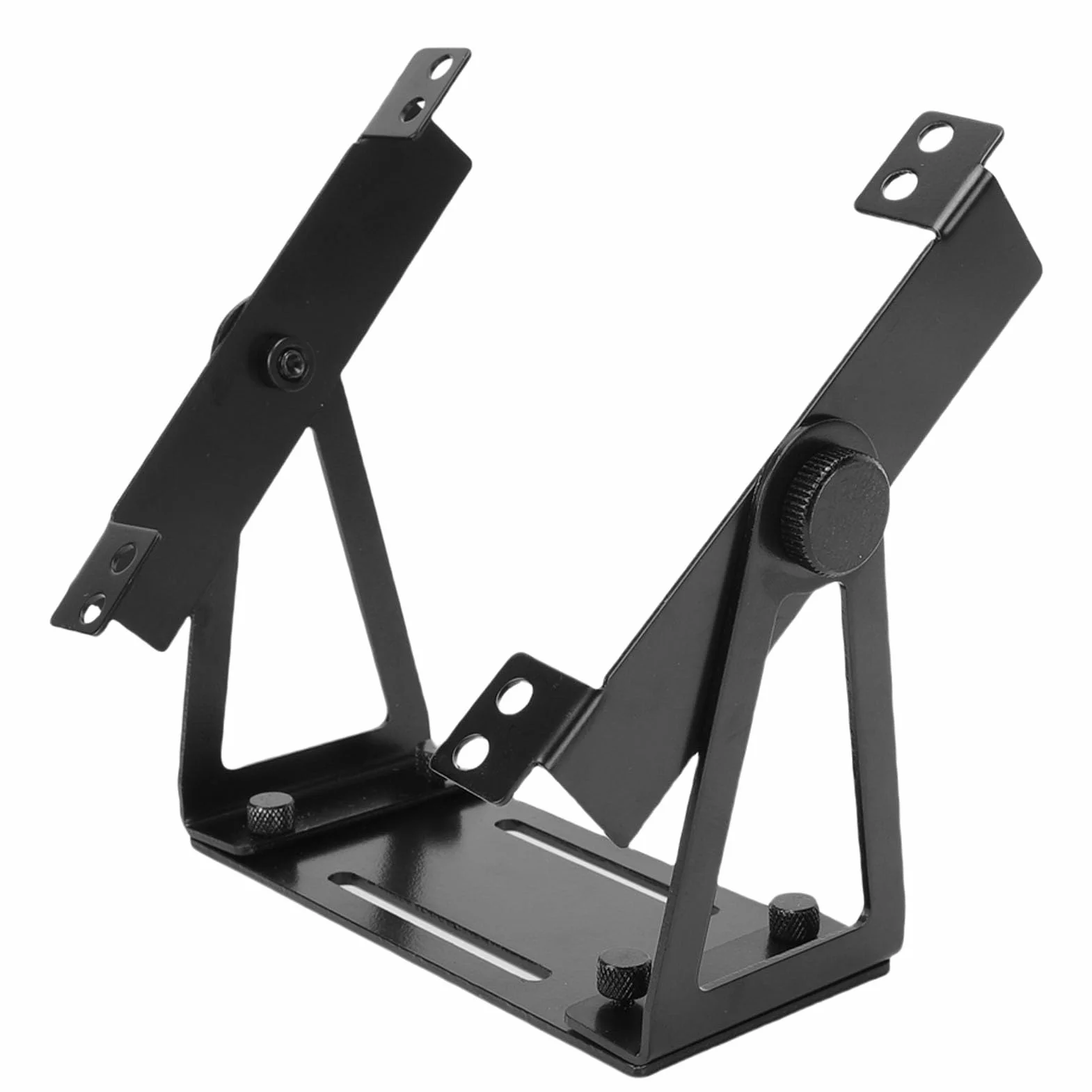 Uchwyt Wentylatora Komputera PC ze Stopu Aluminium 120 mm 140 mm Obrotowy Uniwersalny Wspornik DIY (BLACK)